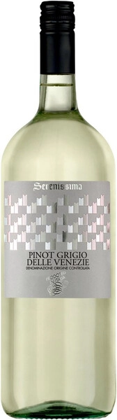 Вино Serenissima Pinot Grigio delle Venezie DOC, 1.5 л