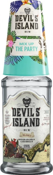 Ром "Devil's Island" Blanco, with glass, 0.7 л