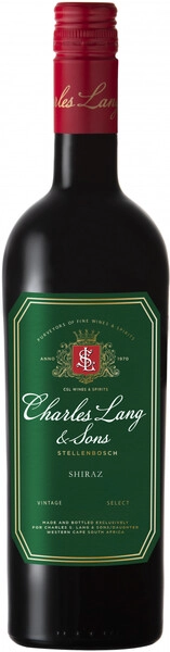 Вино Charles S. Lang & Sons, Shiraz, Western Cape WO, 2023