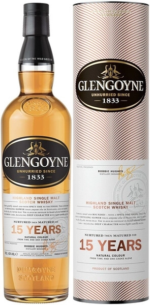 Виски Glengoyne 15 Years Old, gift tube, 0.7 л