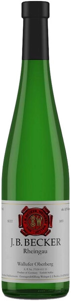 Вино J. B. Becker, Wallufer Oberberg Riesling Kabinett Halbtrocken, 2015