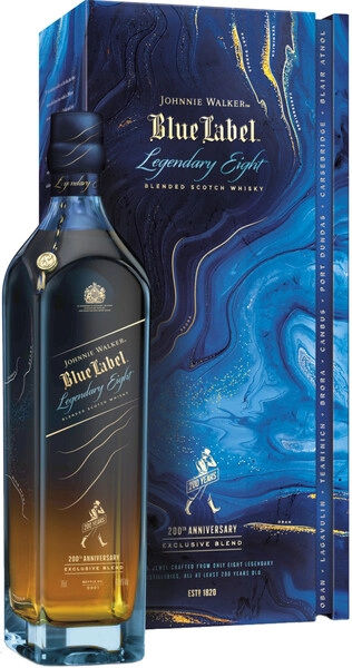 Виски Johnnie Walker, Blue Label Legendary Eight, gift box, 0.7 л