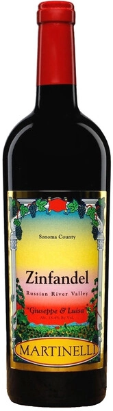 Вино Martinelli, Giuseppe & Luisa Zinfandel, 2022