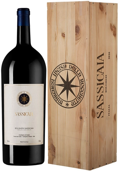 Вино Sassicaia, Bolgheri Sassicaia DOC, 2017, wooden box, 6 л