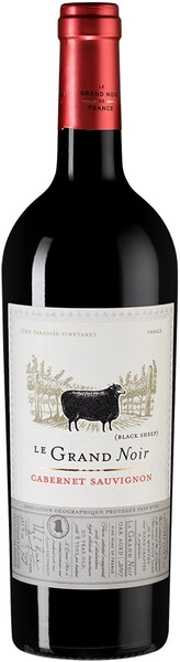 Вино Le Grand Noir Cabernet Sauvignon, Pays d'Oc IGP, 2021