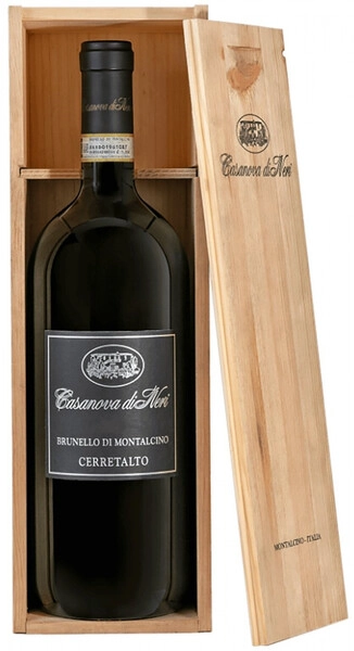 Вино Casanova di Neri, Brunello di Montalcino Cerretalto DOCG, 2016, wooden box, 1.5 л