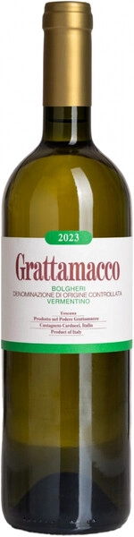 Вино Grattamacco, Vermentino, Bolgheri DOC, 2023