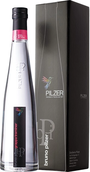 Граппа Pilzer, Grappa di Traminer, gift box, 0.5 л