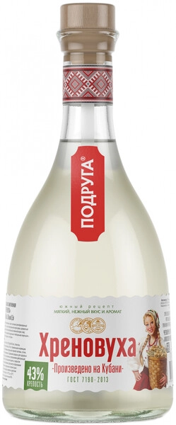 Ликер Подруга Хреновуха, настойка горькая, 0.5 л