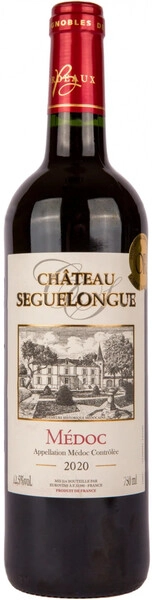 Вино Chateau Seguelongue, Medoc AOC, 2020
