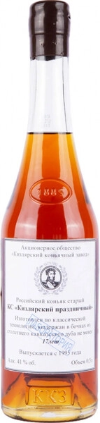 Коньяк Кизлярский Праздничный КС, с сургучной печатью, 0.5 л