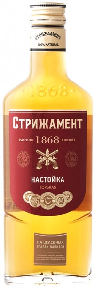 Ликер Стрижамент Настойка горькая, 250 мл