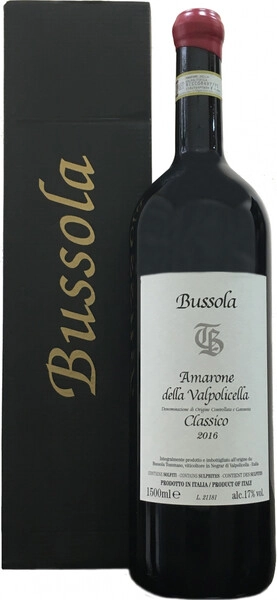 Вино Tommaso Bussola, Amarone della Valpolicella Classico DOCG, 2016, gift box, 1.5 л
