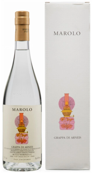 Граппа Marolo, Grappa di Arneis, gift box, 0.7 л