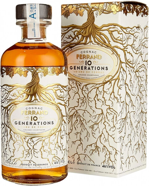 Коньяк Pierre Ferrand, 10 Generations 1-er Cru de Cognac, Grande Champagne AOC, gift box, 0.5 л