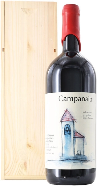 Вино Podere Monastero, Campanaio, Toscana IGT, 2022, wooden box, 1.5 л