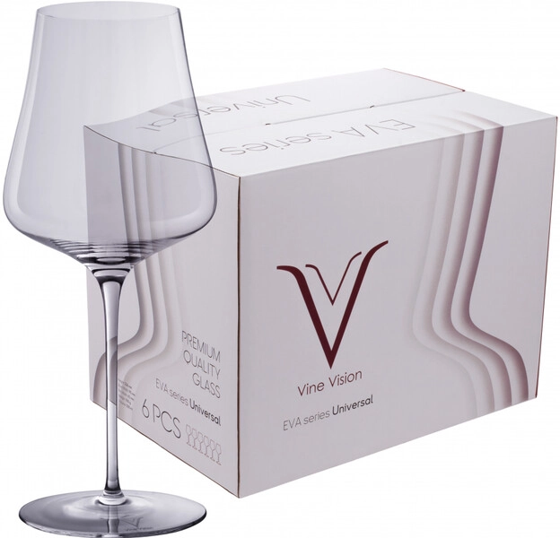 Бокалы Vine Vision, Eva Univesal, set of 6 pcs., gift box, 0.5 л