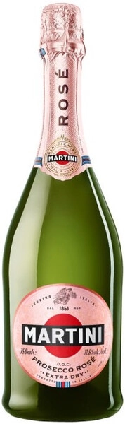Игристое вино Martini Rose Extra Dry, Prosecco DOC