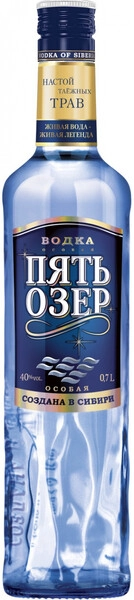 Водка Пять Озер Особая, 0.7 л