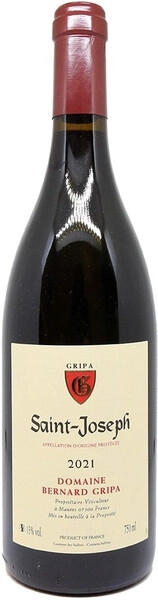 Вино Domaine Bernard Gripa, Saint-Joseph AOP Rouge, 2021