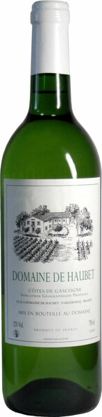 Вино Domaine de Haubet, Cotes de Gascogne IGT, 2018