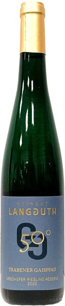 Вино Ulrich Langguth, 50° Trabener Gaispfad Urschiefer Riesling Reserve, 2020