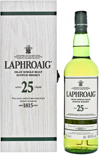 Виски Laphroaig 25 Years Old (48,9%), gift box, 0.7 л