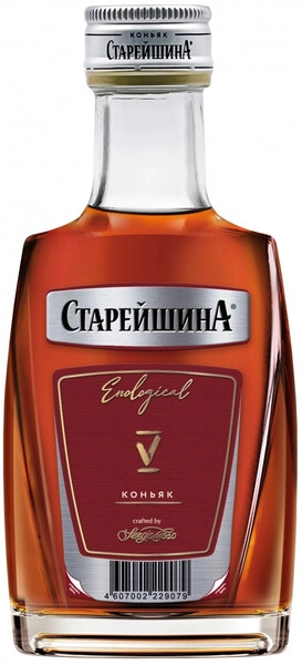 Коньяк Старейшина Трэвел 5-летний, фляга, 100 мл