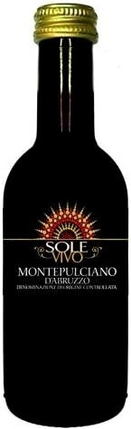 Вино Sole Vivo Montepulciano d'Abruzzo DOC, 2023, 250 мл