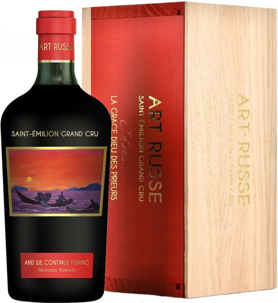 Вино Chateau La Grace Dieu des Prieurs, Saint-Emilion Grand Cru AOC, 2015, wooden box