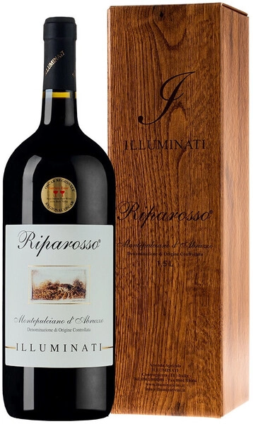 Вино Illuminati, Montepulciano d'Abruzzo Riparosso DOC, 2020, gift box, 1.5 л