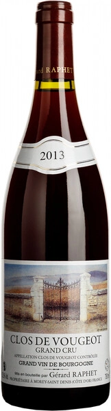 Вино Gerard Raphet, Clos de Vougeot Grand Cru AOC, 2013