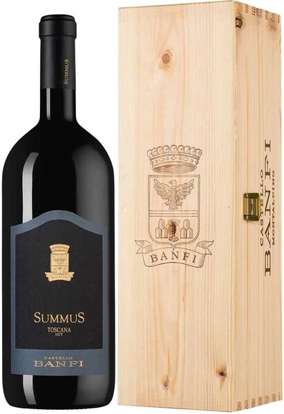 Вино Banfi, SummuS, Toscana IGT, 2020, wooden box, 1.5 л