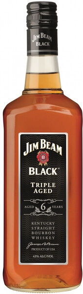 Виски Jim Beam Black Triple Aged, 6 Years Old, 1 л