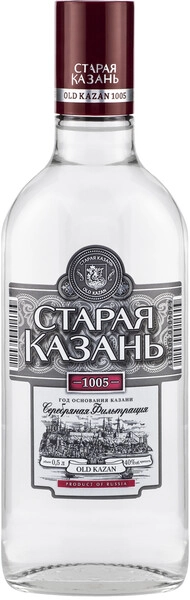 Водка Старая Казань Люкс, Серебряная фильтрация, 0.5 л