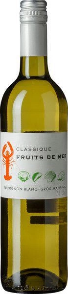 Вино Classique Fruits de Mer, Cotes de Gascogne IGP, 2021