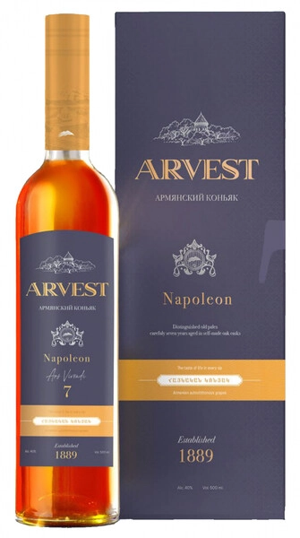 Коньяк "Arvest" Napoleon Ars Vivendi, gift box, 0.5 л