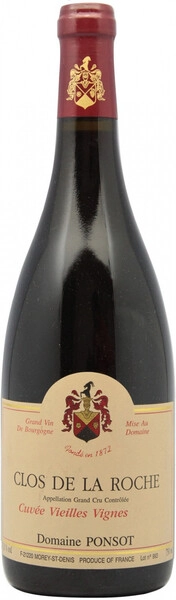 Вино Domaine Ponsot, Clos de la Roche Grand Cru Cuvee Vieilles Vignes AOC, 2013
