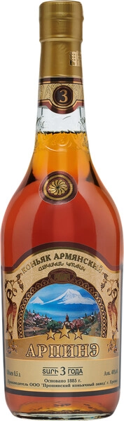 Коньяк Арпинэ 3-летний, 0.5 л