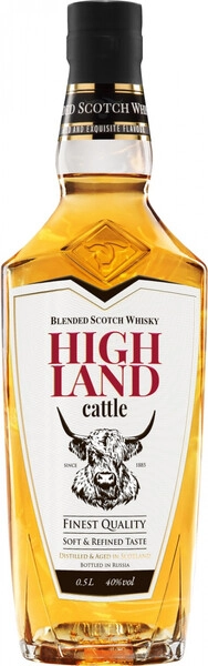 Виски "Highland Cattle" Blended, 0.5 л