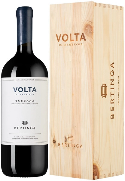 Вино Bertinga, Volta di Bertinga, Toscana IGT, 2019, wooden box, 1.5 л