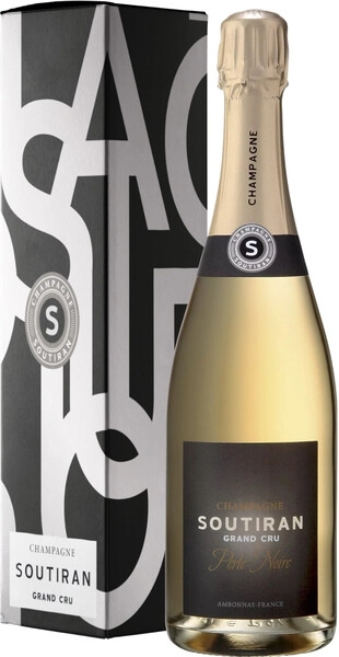 Шампанское Soutiran, Perle Noire Ambonnay Grand Cru, Champagne AOC, gift box