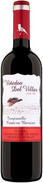 Вино Vinedos del Villar Tempranillo, Navarra DO