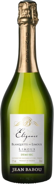 Игристое вино Jean Babou Elegance Demi-Sec, Blanquette de Limoux AOP
