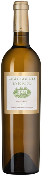 Вино Chateau des Sarrins Blanc Secret, Cotes de Provence AOP, 2021