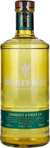 Джин Whitley Neill Lemongrass & Ginger, 0.7 л