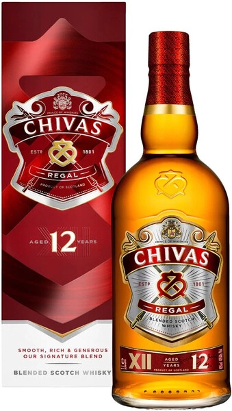 Виски Chivas Regal 12 years old, with box, 1 л