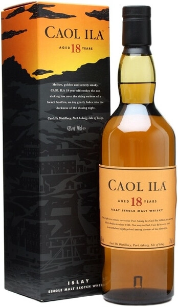 Виски Caol Ila malt 18 years old, with box, 0.7 л