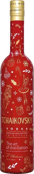 Водка "Tchaikovsky", design "Nutcracker", 0.5 л