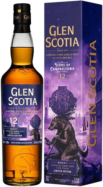 Виски Glen Scotia, "Icons of Campbeltown" Release №3, 12 Years, gift box, 0.7 л
